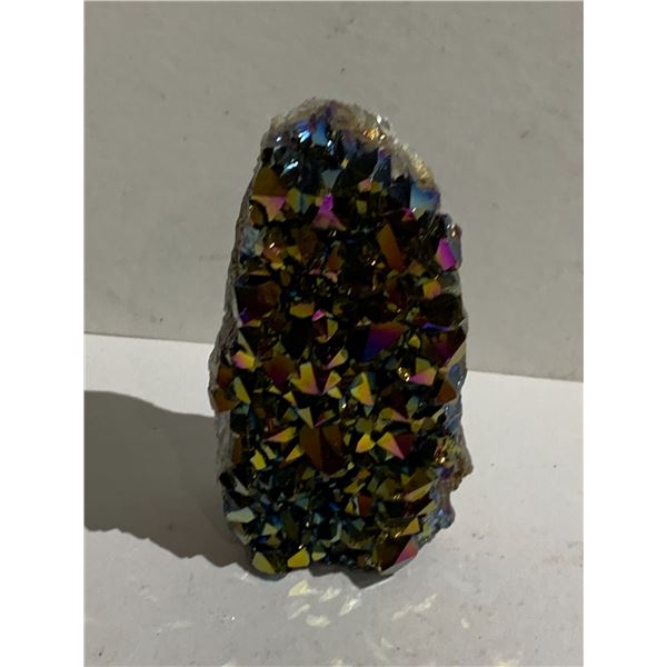 NEW AMETHYST TITANIUM APPROX 4"X2.5"X1.5"- RETAIL $1189.51