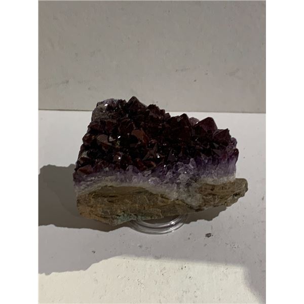 RED TIP AMETHYST CLUSTER BRAZIL APPROX 2'X3 X1 - RETAIL $600