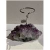 Image 1 : AMETHYST CANDLE HOLDER APPROX4.5"X5"X3"- RETAIL $400