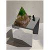 Image 2 : ROSE QUARTZ EMERALD ORGONITE DISPLAY APPROX 3.5X25"- RETAIL $1100