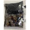 Image 1 : LOT OF MIXED CRYSTAL STONE BAG AND ROUGH BLACK TOURMALINE BAG RETAIL $149.51 EACH