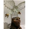 Image 3 : 22KT GLASS BARON EAGLE STATUE (1996) APPROX 22" *INCLUDING BASE*