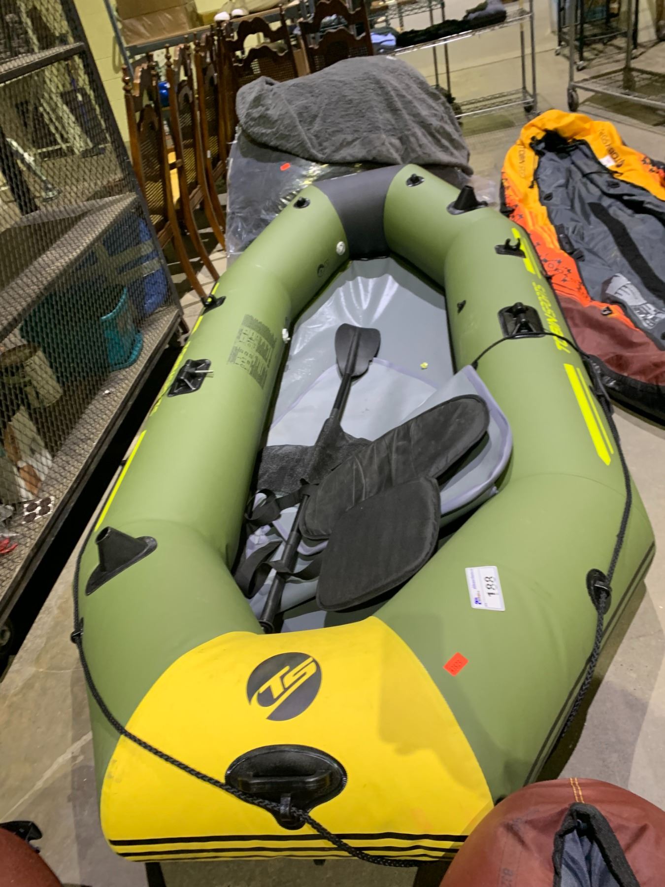 Tobin Inflatable Paddleboard TOBIN SPORTS CANYON PRO INFLATABLE BOAT WITH 1 SEAT AND PADDLE - Able ...