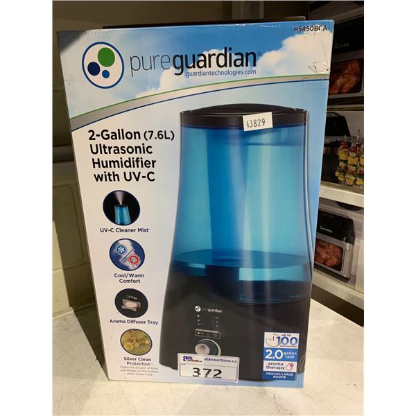 PURE GUARDIAN 2 GALLON ULTRASONIC HUMIDIFIER