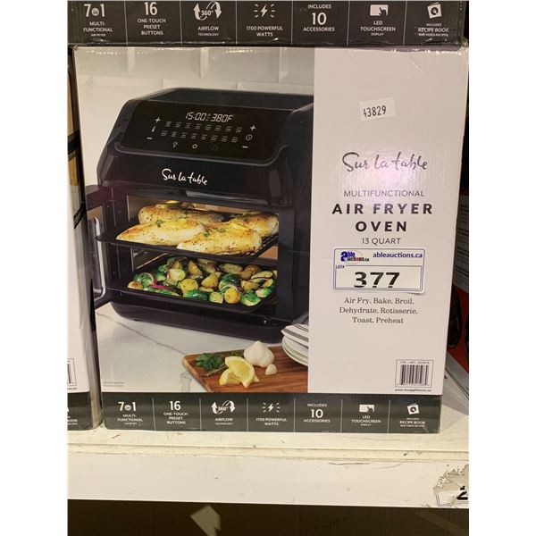 SUR LA TABLE MULTIFUNCTIONAL AIR FRYER OVEN