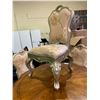 Image 2 : ORNATE DINING TABLE WITH 4 MATCHING CHAIRS (SOME COSMETIC DAMAGE)