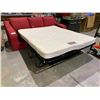 Image 2 : RED QUEEN SIZE SOFA BED- LEGS UNATTACHED