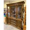 Image 2 : BUFFET & HUTCH CARVED WOOD *MISSING GLASS SHELVES* 62X19X79'