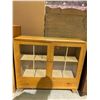 Image 1 : 2 DOOR GLASS FRONT CURIO CABINET