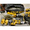 Image 2 : LOT OF ASSORTED 18V DEWALT TOOLS AND ELECTRIC INCLUDES; HAMMER DRILL, SAWZALL AND MORE