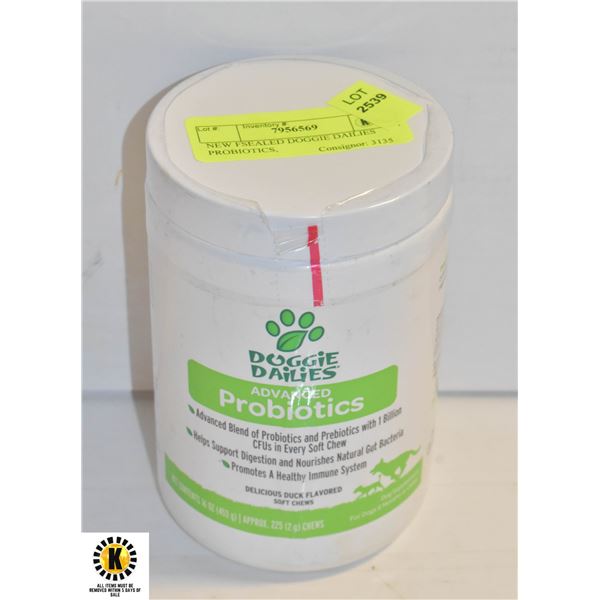 NEW FSEALED DOGGIE DAILIES PROBIOTICS,