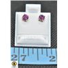 #226-NATURAL RODOLITE GARNET EARRINGS