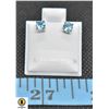 Image 1 : #222-NATURAL SKY BLUE TOPAZ EARRINGS
