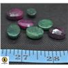 Image 1 : #94-GENUINE EMERLAD & RUBY GEMSTONE 81.95CT