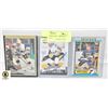 LOT OF 3 SUPERSTARS – GRETZKY, CROSBY & HULL