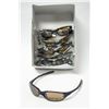 6 PAIRS OF BLACK WITH BRONZE LENS SPORT SUNGLASSES