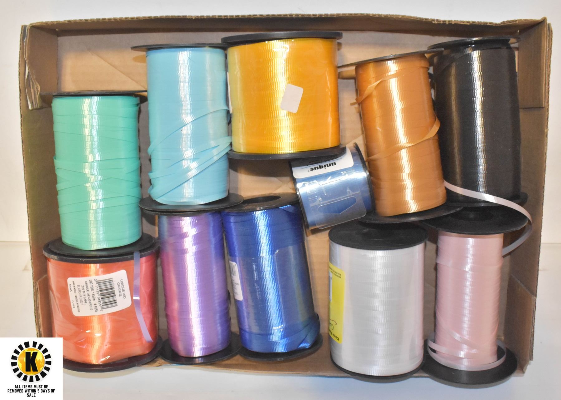 FLAT OF CRAFTING RIBBON,ASSORTED COLOURS