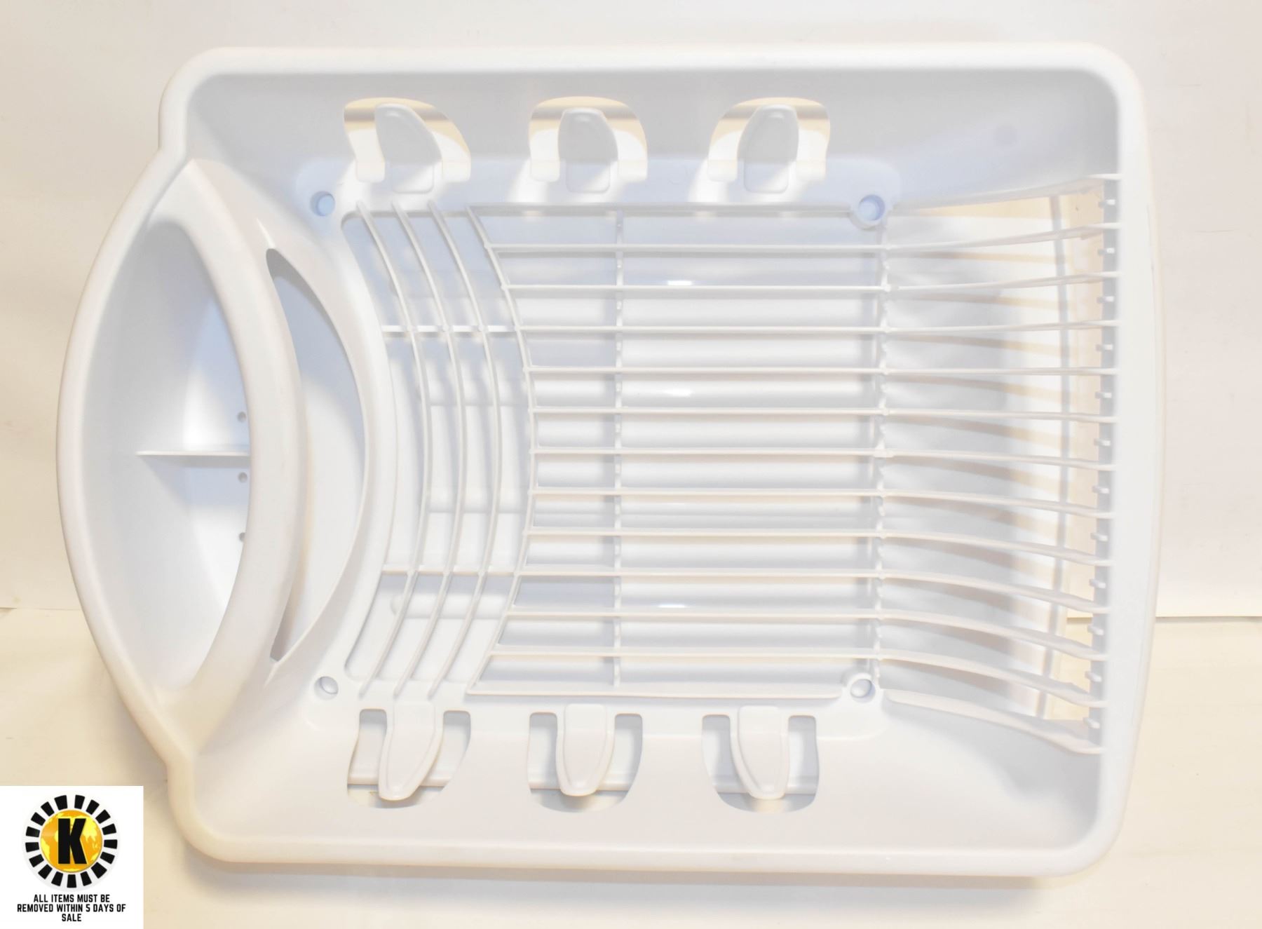 Sterilite Touch-Top Wastebasket - White Kitchen Trash Can With Easy-Open Lid