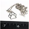 Image 1 : NEW PAW PRINT PENDANT AND CHAIN