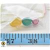Image 1 : 3 PCS COLOUR NATURAL AGATE GEMSTONE