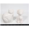 Image 1 : NEW CERAMIC PUPPY AND KITTY MINI STATUES