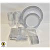 Image 1 : NEW SET OF DISPOSABLE PLASTIC DINNER SET