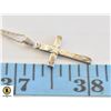 Image 1 : SILVER CROSS & NECKLACE 15"