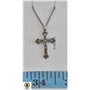 STERLING SILVER CROSS NECKLACE NEW