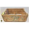 Image 1 : ANTIQUE 7UP WOODEN CRATE
