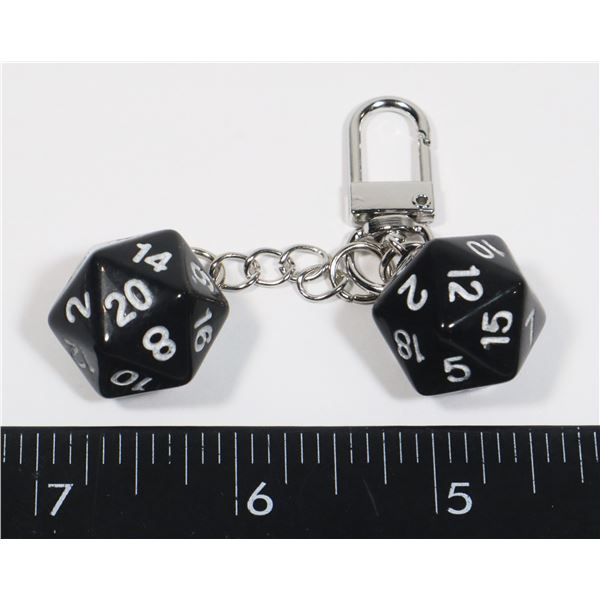 NEW 2 ICOSAHEDRON BAG CHARM