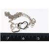 Image 1 : NEW SILVER TONE PAW AND HEART NECKLACE
