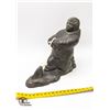 Image 1 : VINTAGE 1970 INUIT FISHERMAN SCULPTURE