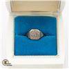 Image 1 : STERLING SILVER ENGRAVED SIGNET RING; SIZE 5