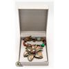 Image 1 : HEAVY 25.5" ETCHED TRI-METAL TONE FLORAL