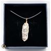 Image 1 : NEW WIRE WRAPPED CLEAR QUARTZ POINT PENDANT