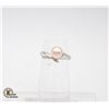 Image 1 : .925 SILVER PEARL RING SIZE 5.5
