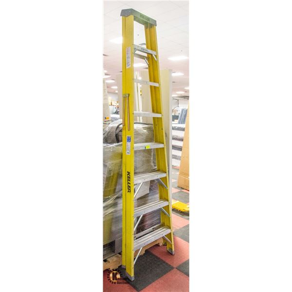8FT KELLER ALUMINUM FIBERGLASS LADDER 8ft-keller-aluminum-fiberglass-ladder