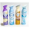 Image 1 : LOT OF 4 NEW FEBREZE AIR FRESHENERS; ASST'D SCENTS