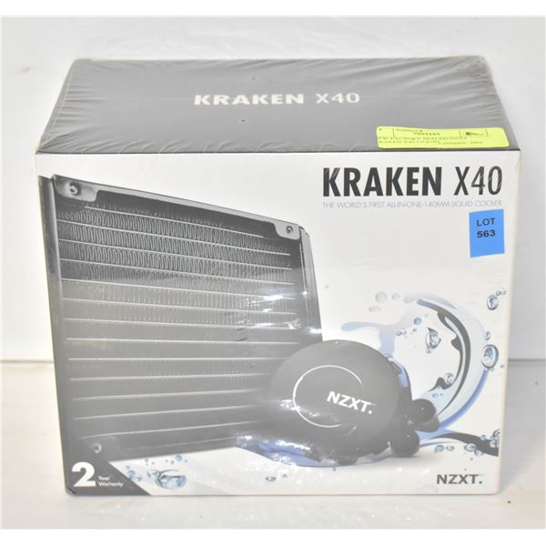 NEW FACTORY SEALED NZXT KRAKEN X40 LIQUID