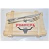 Image 1 : WMF STEAKBESTEK 12 PIECE STEAK KNIVES & FORKS