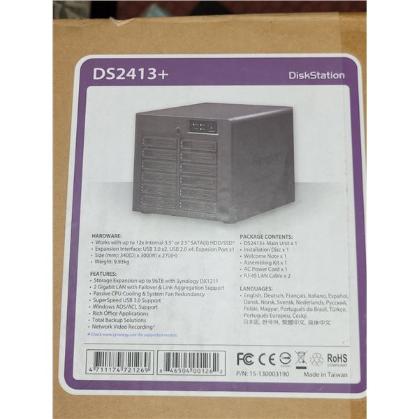 NEW FACTORY SEALED SYNOLOGY DISKSTATION 12