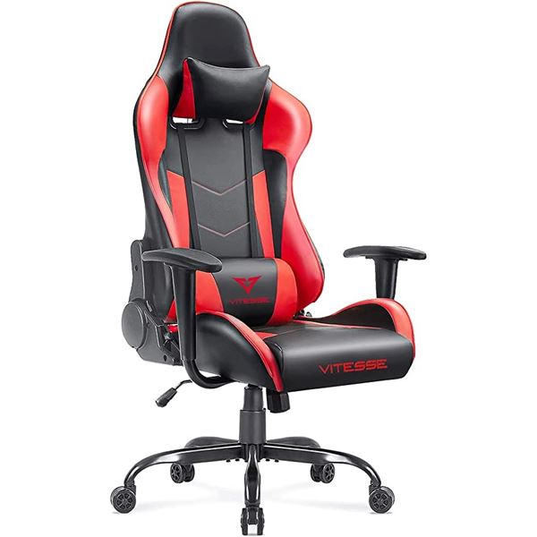 NEW VITESSE RED & BLACK COMPUTER GAMING CHAIR