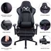Image 1 : NEW BLACK KILLABEE COMPUTER GAMING CHAIR WITH