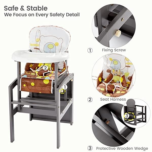 NEW REPACK FUNLIO BABY HIGH CHAIR, GREY