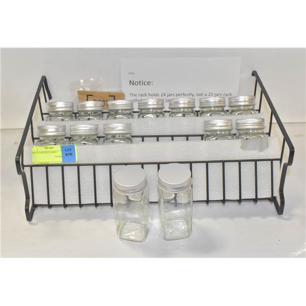 NEW 24 JAR SPICE RACK