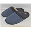Image 1 : NEW MENS HAND-KNIT COZY HOUSE SLIPPERS, NAVY BLUE