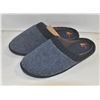Image 1 : NEW MENS HAND-KNIT COZY HOUSE SLIPPERS, NAVY BLUE