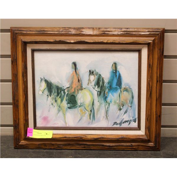 17" X 14" DEGRAZIA PRINT ON CANVAS