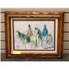 Image 1 : 17" X 14" DEGRAZIA PRINT ON CANVAS