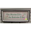 Image 1 : 23" X 10" CROSS STITCH